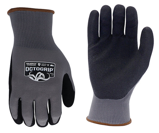 Octogrip Mechanics / Work Gloves Size Extra Large Polyester Nitrile Palm