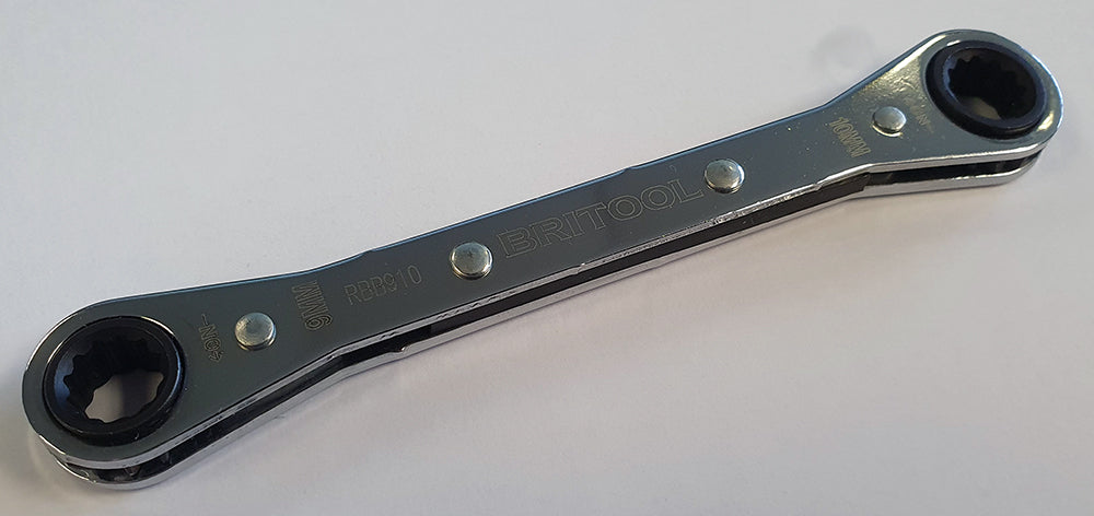 Britool Hallmark Ratcheting Box Wrench / Ring Spanner 7 X 8mm - Rbb78