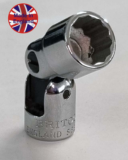 1/4"SD Britool England AF Flexi UJ Socket 12 Point SFB Range