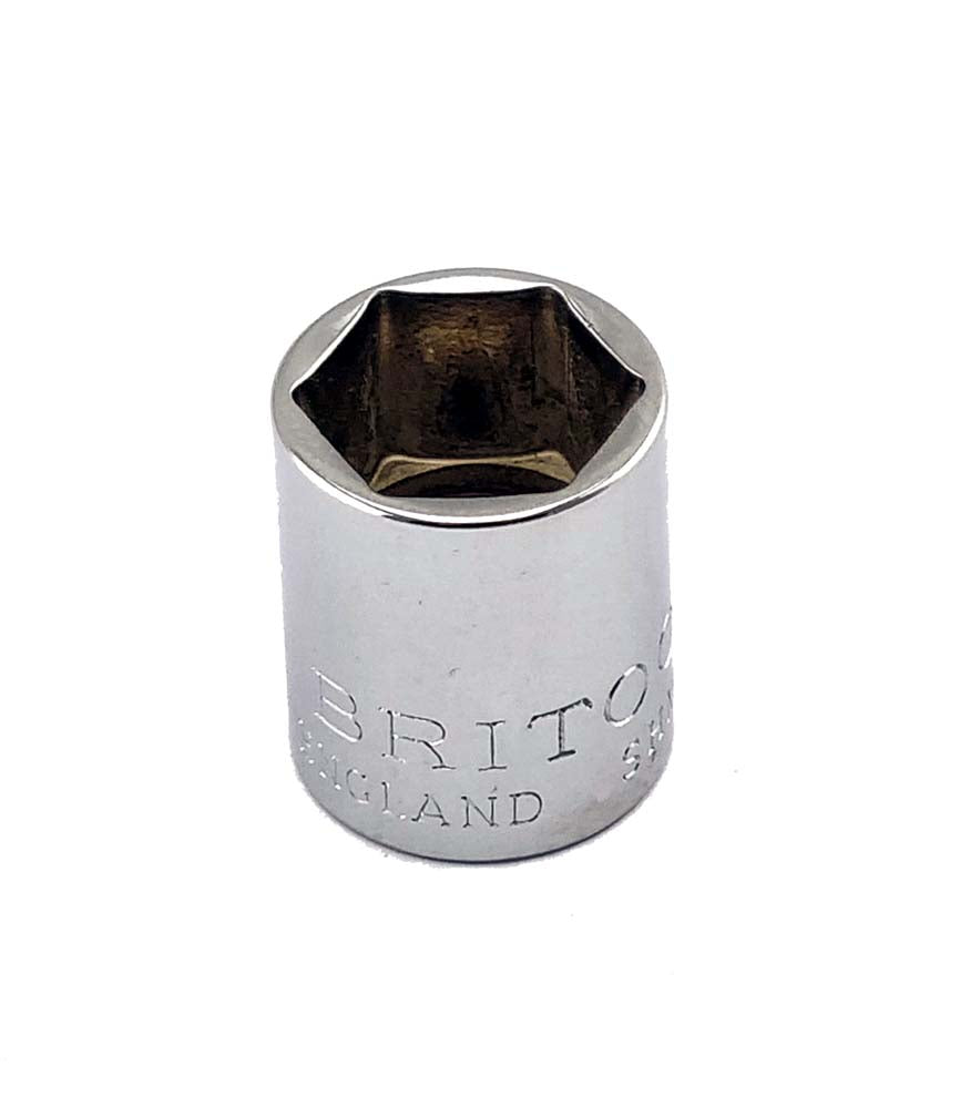 1/4"Sd 13mm Britool England Hexagon / 6 Point Socket - Shm13A