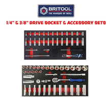 1/4" & 3/8" Drive Socket, Ratchet & Accessory Sets From Britool Hallmark